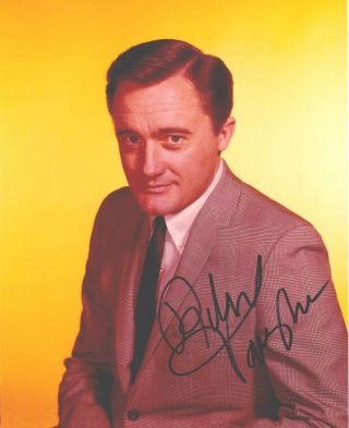 Signed Color Photo Of Robert Vaughn Of " The Man From U.  N.  C.  L.  E.