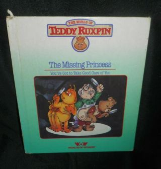 Vintage 1985 World Of Wonder Teddy Ruxpin Missing Princess Reading Pictures Book