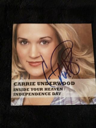 Carrie Underwood Signed/autographed Cd Booklet Ga