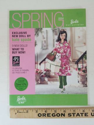 Barbie Collectibles By Mail Spring 2004 Kate Spade 45th Bob Mackie Lord Of Rings