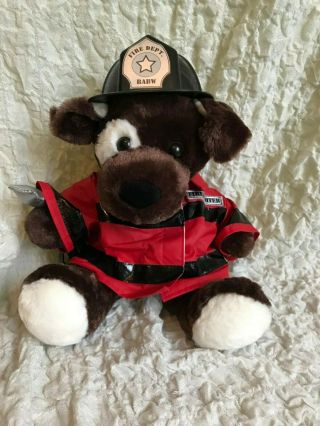 Babw Build A Bear Workshop Fireman Outfit Hat,  Shirt With Hose