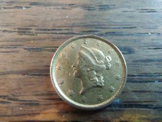 1849 United States One Dollar Gold Coin $1 Liberty Type 1