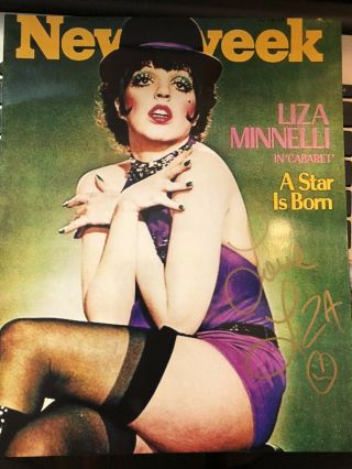 Liza Minnelli Signed 8x10 Glossy “cabaret”