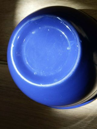 Vintage Fiesta Nesting Mixing Bowl Cobalt Blue Fiestaware Bottom Rings Bowls 3