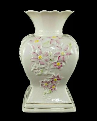 Belleek Pottery Belleek Parian Ware Porcelain Vase 9 3/4 "