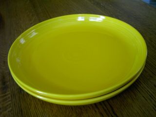 Fiesta Homer Laughlin Bowl/plate Set Of 2 Daffodil