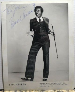Ben Vereen,  All Around Entertainer,  Signed Autographed 8x10 Photo