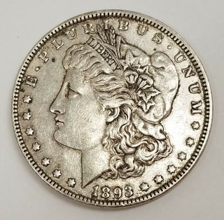1893 P Morgan Silver Dollar Key Rare Date And Keeper Qq01