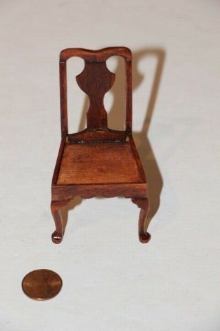 Wood Doll House Furniture Mahogany Dining Room Table Side Chair