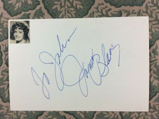 Janet Blair - Burn,  Witch,  Burn - The Black Arrow - I Love Trouble - Autograph