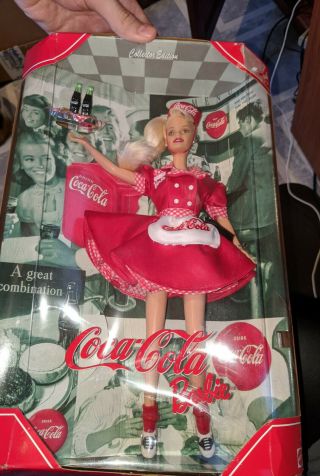 Coca Cola Barbie Collector Edition 1st In Coca Cola Series 1998 Never Opened