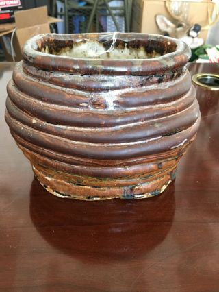 Jim Bozeman Folk Art Ugly Pottery Jug Coil Vase Prinitive Style
