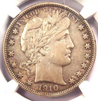 1910 - S Barber Half Dollar 50c - Ngc Au Details - Rare Date - Certified Coin