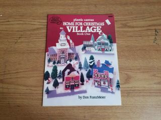 American School Of Needlework Plastic Canvas Home For Christmas Village