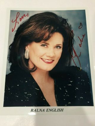 Ralna English Signed 8x10 Photograph Autographed Photo Actress Lawrence Welk