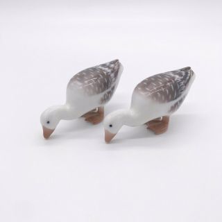 Bing & Grondahl Copenhagen Porcelain Duck 1902 Set Of 2 Made In Denmark B&g