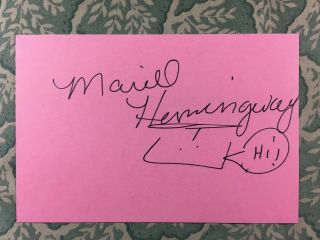 Mariel Hemingway - Star 80 - Manhattan - Kiss Of A Stranger - Autographed 1976