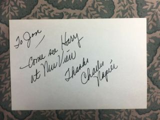 Charles Napier - The Blues Brothers - The Silence Of The Lambs - Autographed 1970