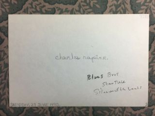 Charles Napier - The Blues Brothers - The Silence of the Lambs - Autographed 1970 2