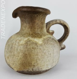 Vintage 60 - 70 Carstens Tonnieshof Vase 0881 - 19 West German Pottery Fat Lava Era