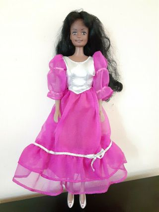 Lucky Brand Doll Barbie Clone Black African American Ethnic In Dress
