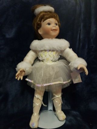 Ashton Drake Galleries Porcelain Doll " My Little Ballerina " 15inches.  No Box 1994