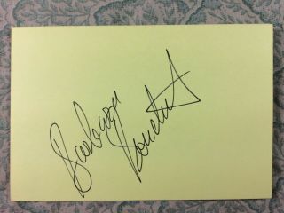 Barbara Bouchet - Casino Royal - James Bond - Star Trek - Autograph 1983