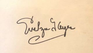 Evelyn Keyes Autographed Hand Signed 3x5 Index Card Gone With The Wind