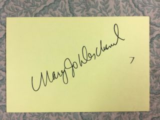 Mary Jo Deschanel - Twin Peaks - The Right Stuff - Autographed In 1983