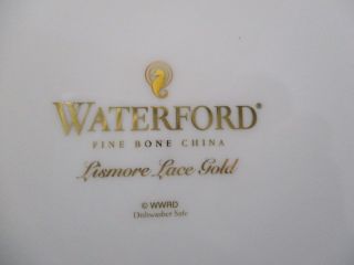 WATERFORD LISMORE LACE GOLD SALAD PLATE - 8 1/4 