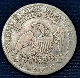 1813 50c Over Uni Capped Bust Half Dollar