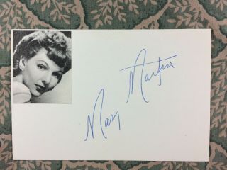 Mary Martin - Peter Pan - Birth Of The Blues - Star Spangled Rhythm - Autograph