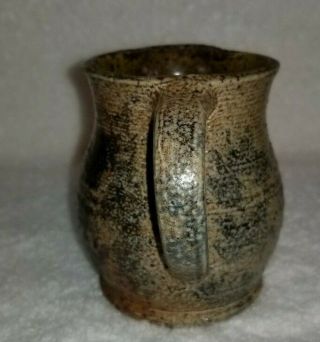 B.  Stebner Pottery Hand Crafted Salt Glazed Stoneware Small Creamer Hartville OH 3