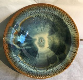 Garnier Studio Pottery Handcrafted Large 13” Serving Bowl Signed Porcelain