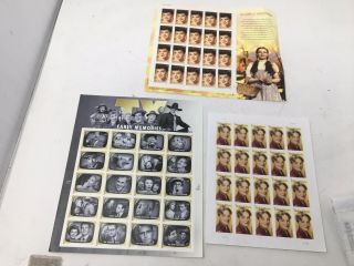 Early Tv Memories Helen Hayes Legends Of Hollywood Judy Garland Postage Stamps