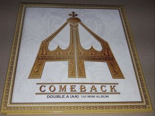DOUBLE A AA COME BACK 1st Mini Album SIGNED AUTOGRAPHED PROMO CD 2
