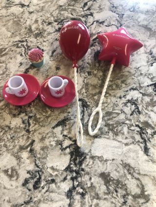 Retired American Girl Doll Cups And Balloons And More