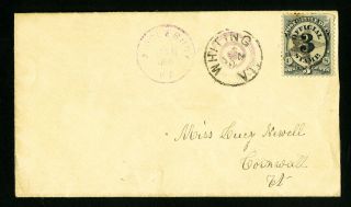 Us Official 3 Cent Small Stamp Cover