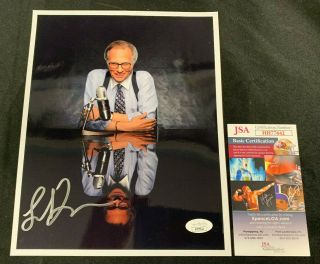 Larry King " Larry King Now " Hand Signed Autographed 8x10 " Photo Jsa/coa