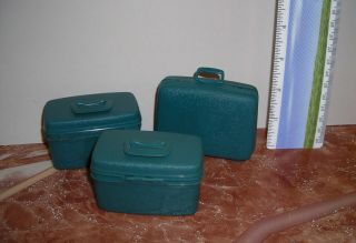 Vintage Barbie Suitcase Set,  Blue From 60s Hard To Find