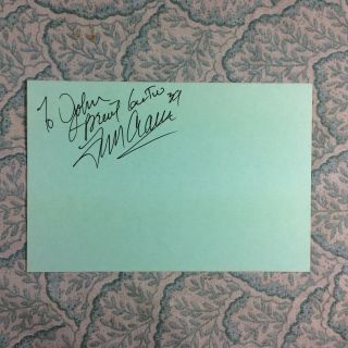 Fred Crane - Gone With The Wind - The Gay Amigo - Autograph 1986