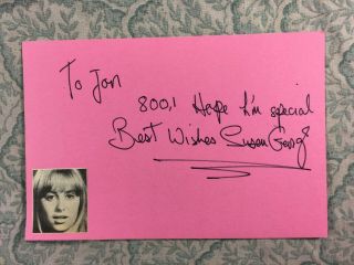 Susan George - Straw Dogs - Dirty Mary,  Crazy Larry - Autographed 1972