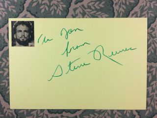 Steve Reeves - Hercules - Goliath And The Barbarians - Athena - Autographed 1981