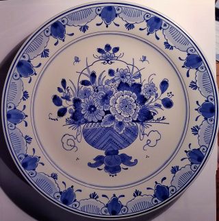 Royal Delft Plate Charger 10 " Date Code 1985