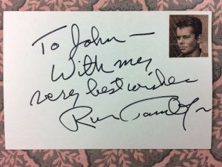 Russ Tamblyn - Peyton Place - West Side Story - Twin Peaks - Autograph 1975