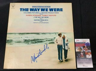 Marvin Hamlisch Hand Signed The Way We Were Movie Soundtrack Vinyl Jsa/coa