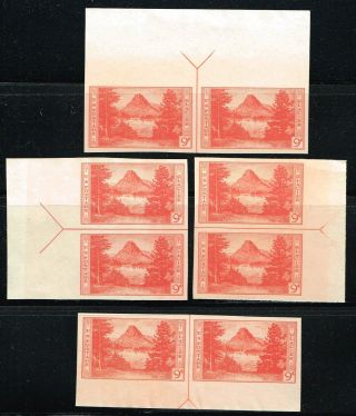 764 Arrow Pairs Set 1935 9 Cent Parks Farley Issue - - Nh/no Gum As Issued