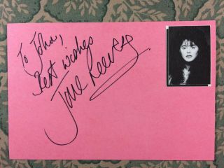 Jane Leeves - Frasier - James And The Giant Peach - Crowded - Autographed 1988
