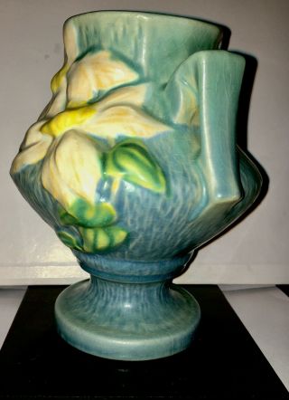 Roseville Pottery Small Vase Blue Green