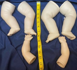 Doll Legs And Arms Bisque For Large Doll